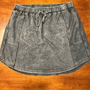 Umgee Charcoal Mini Skirt Size M